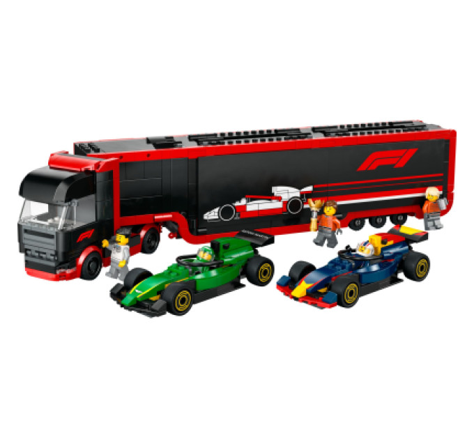 LEGO Конструктор LEGO City Вантажівка F1 з автомобілями RB20 та AMR24 (60445)