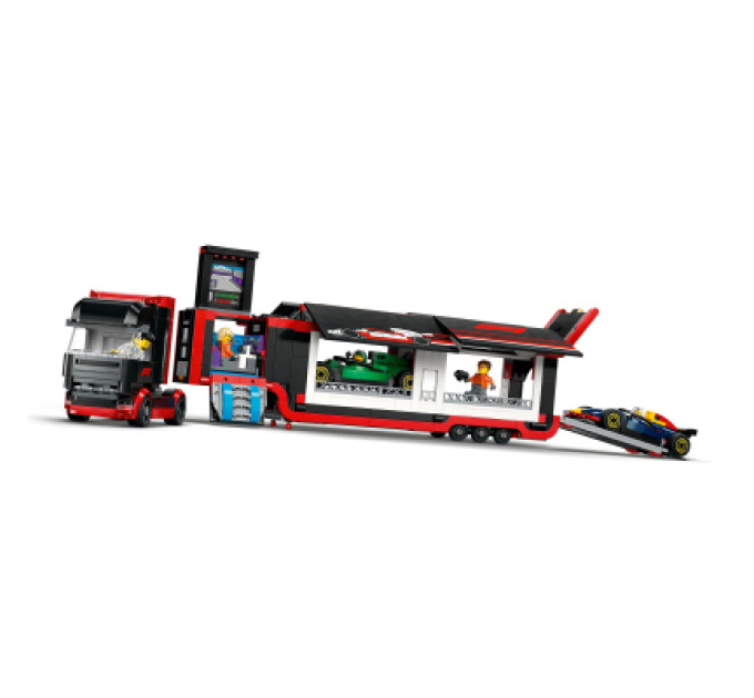 LEGO Конструктор LEGO City Вантажівка F1 з автомобілями RB20 та AMR24 (60445)