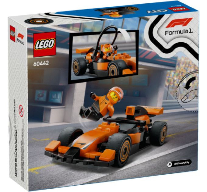 LEGO Конструктор LEGO City Пілот F1 з автомобілем для перегонів команди McLaren (60442)