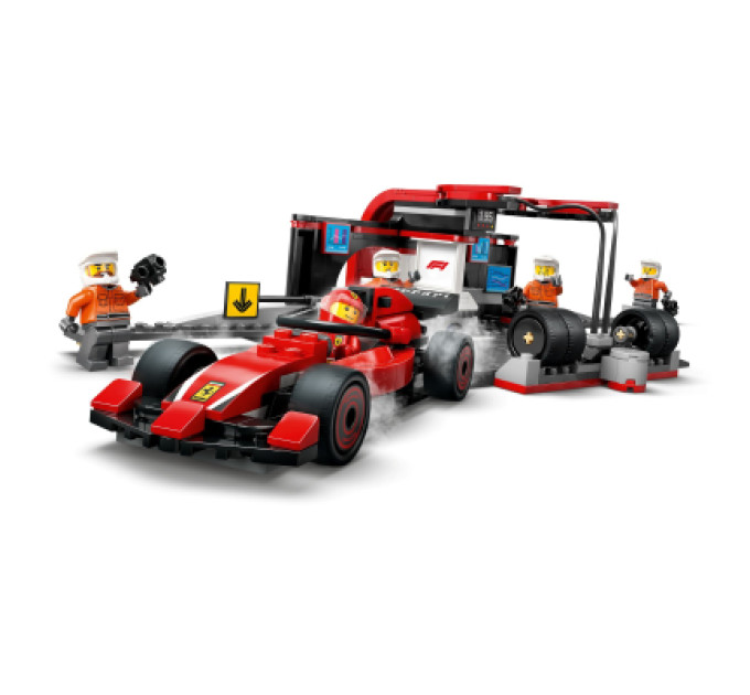 LEGO Конструктор LEGO City Піт-стоп і піт-екіпаж F1 з болідом Ferrari (60443)