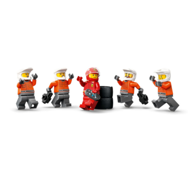 LEGO Конструктор LEGO City Піт-стоп і піт-екіпаж F1 з болідом Ferrari (60443)