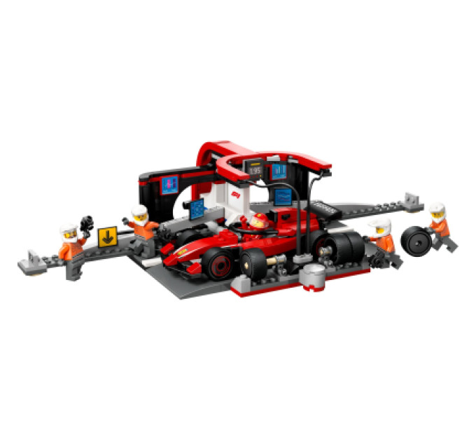 LEGO Конструктор LEGO City Піт-стоп і піт-екіпаж F1 з болідом Ferrari (60443)