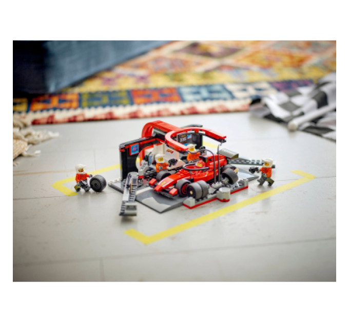 LEGO Конструктор LEGO City Піт-стоп і піт-екіпаж F1 з болідом Ferrari (60443)