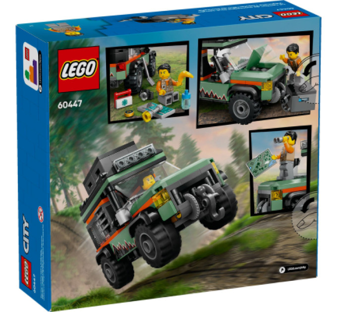 LEGO Конструктор LEGO City Позашляхова гірська вантажівка 4x4 (60447)