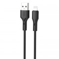 XO Дата кабель USB 2.0 AM to Lightning 1.0m black XO (NB230_L_Black)