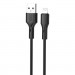 XO Дата кабель USB 2.0 AM to Lightning 1.0m black XO (NB230_L_Black)