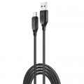 XO Дата кабель USB 2.0 AM to USB-C 1.0m braided black XO (NB235_C_Black)