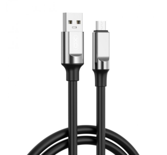 XO Дата кабель USB 2.0 AM to USB-C 1.0m 6A silicone black XO (NB251_C_Black)