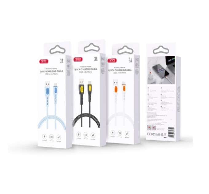 XO Дата кабель USB 2.0 AM to Micro 5P 1.0m white XO (NB280_M_White)