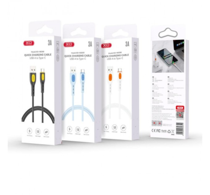 XO Дата кабель USB 2.0 AM to USB-C 1.0m white XO (NB280_C_White)