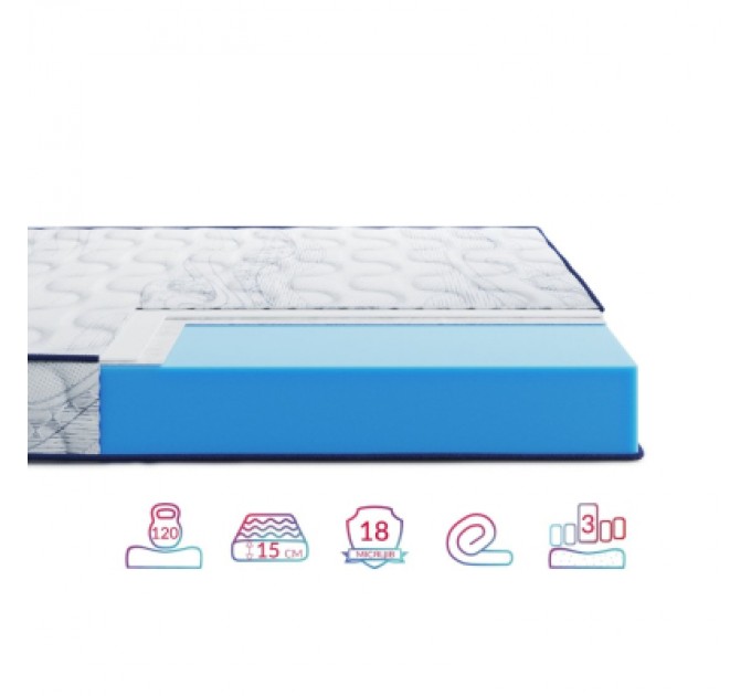 Highfoam Матрац Highfoam Largo Slim New, ортопедичний двосторонній 80 x 190 см (4820001347517)