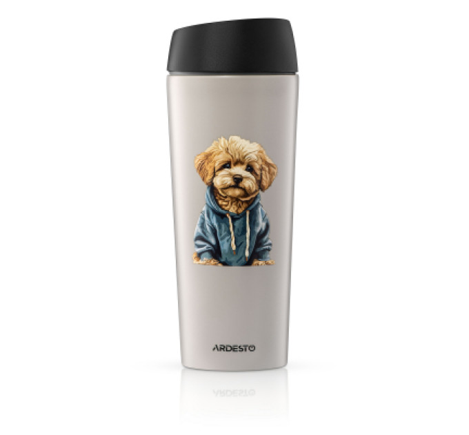 Ardesto Термокружка Ardesto Coffee Time Maltipoo 450мл, нержавіюча сталь, бежевий (AR2645MP)