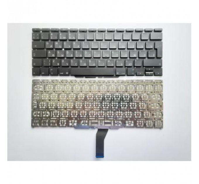 Клавіатура ноутбука Apple Macbook Air 11.6" A1370(2010) черная, подсв (A46068)