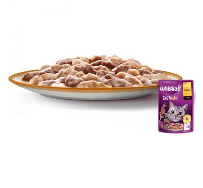 Whiskas Вологий корм для кішок Whiskas TastyMix Ягня, Індичка 85 г (4770608262440)