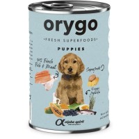 Консерви для собак Orygo Puppies вологий корм для щенят з лососем 400 г (8436586312299)