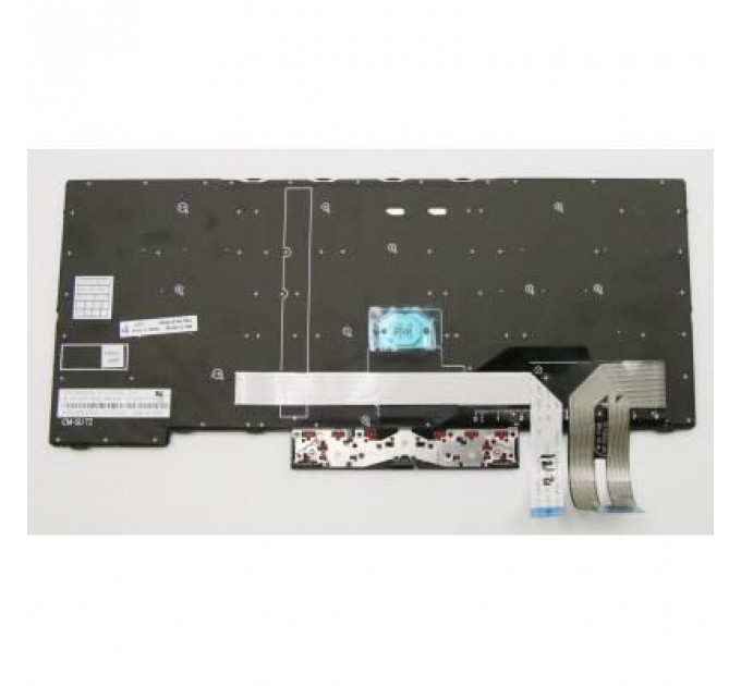 Клавіатура ноутбука Lenovo ThinkPad E480/L480 черная с черной,трек (A46073)