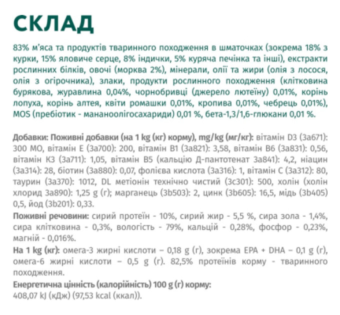 Optimeal Вологий корм для собак Optimeal для цуценят з індичкою та морквою в соусі 100 г (4820215369619)