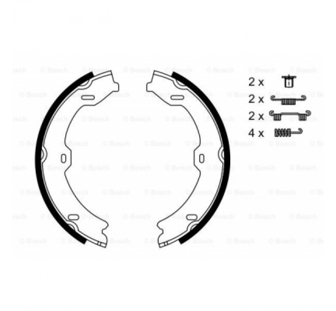 Bosch Гальмівні колодки Bosch 0 986 487 725