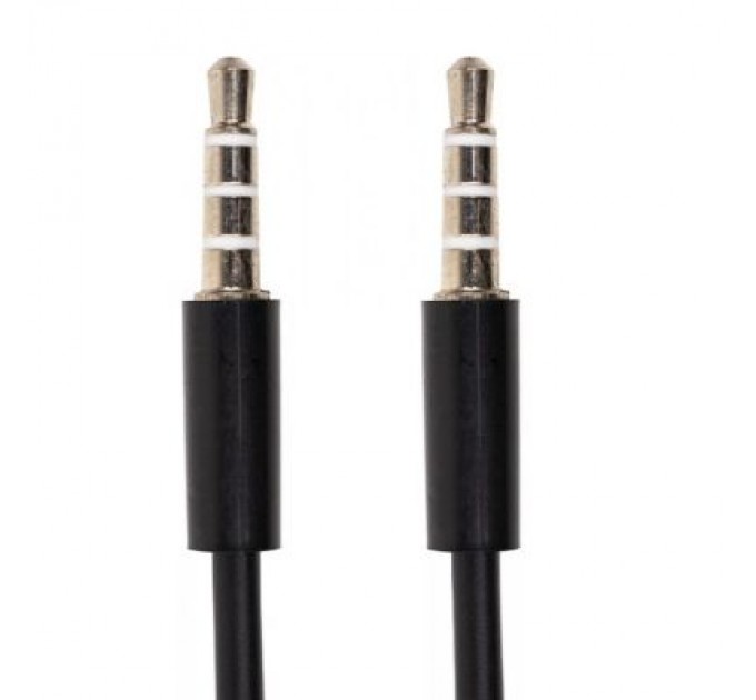 PowerPlant Кабель мультимедійний mini jack 3.5 mm 4 pin M-M, 1.2 m PowerPlant (CA913053)