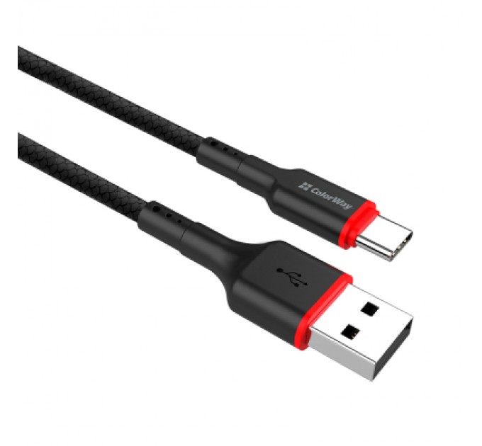 ColorWay Дата кабель USB-C to USB-C 1.0m 2.4А black ColorWay (CW-CBUC064-BK)