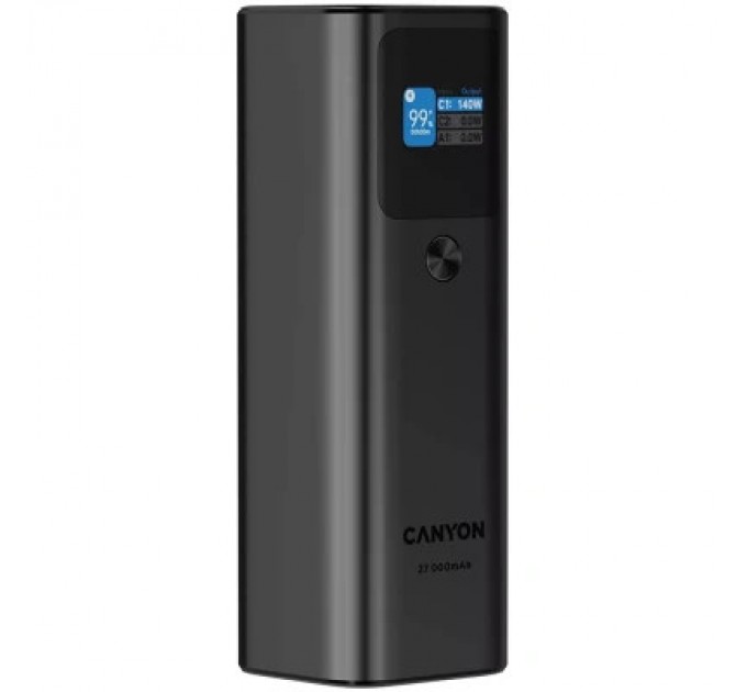 Canyon Батарея універсальна Canyon PB-2010 27000mAh PD/3.1/140Wh, in/out2xUSB-C PD/140W, outUSB-A/22.5W (CNE-CPB2010DG)