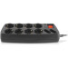 REAL-EL Мережевий фільтр живлення REAL-EL REAL-EL RS-10 Protect, 3m, black (EL122300039)