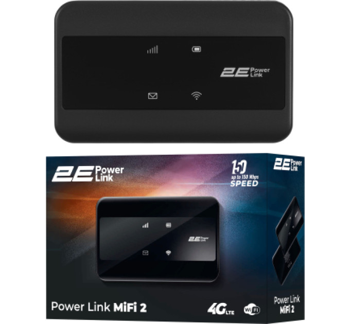 2E Мобільний Wi-Fi роутер 2E PowerLink MiFi-2 (694743655346)