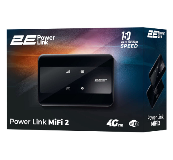 2E Мобільний Wi-Fi роутер 2E PowerLink MiFi-2 (694743655346)