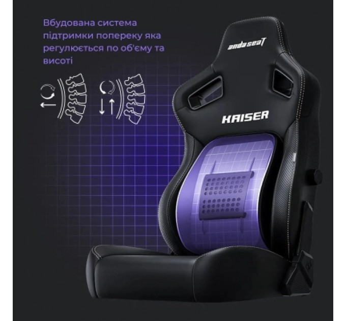 Anda Seat Крісло ігрове Anda Seat Kaiser 4 PVC Size XL Black (AD12YDDC-XLL-20-B-PV/C)