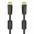 Hama Кабель мультимедійний HDMI to HDMI 10.0m 4K Ethernet Gold Black Hama (00205009)
