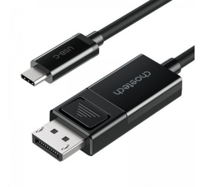Кабель мультимедійний USB-C to DisplayPort 1.8m 8K 30Hz Choetech (XCP-1803-BK)