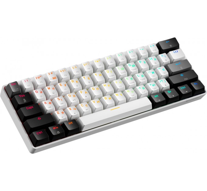 GamePro Клавіатура GamePro Genesis Infinity MK130BW Black/White