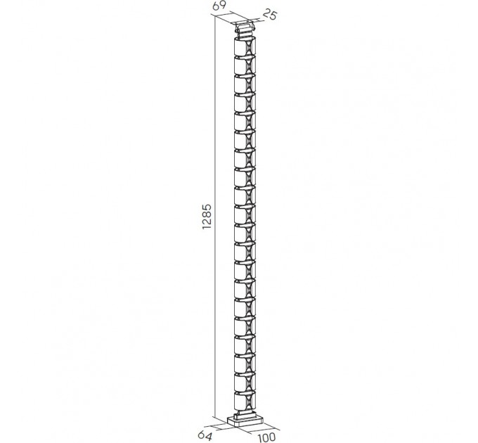 OfficePro Органайзер для кабелю OfficePro CM630W White