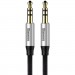 Кабель мультимедійний 3.5mm M/M 0.5m Yiven M30 black-silver Baseus (CAM30-AS1)