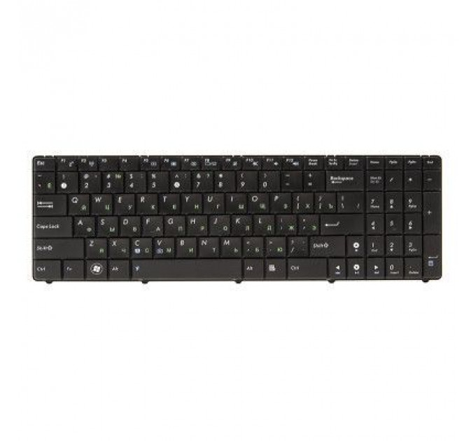 Клавіатура ноутбука PowerPlant ASUS K50,K60,F52 черный,черный (old design) (KB311705)
