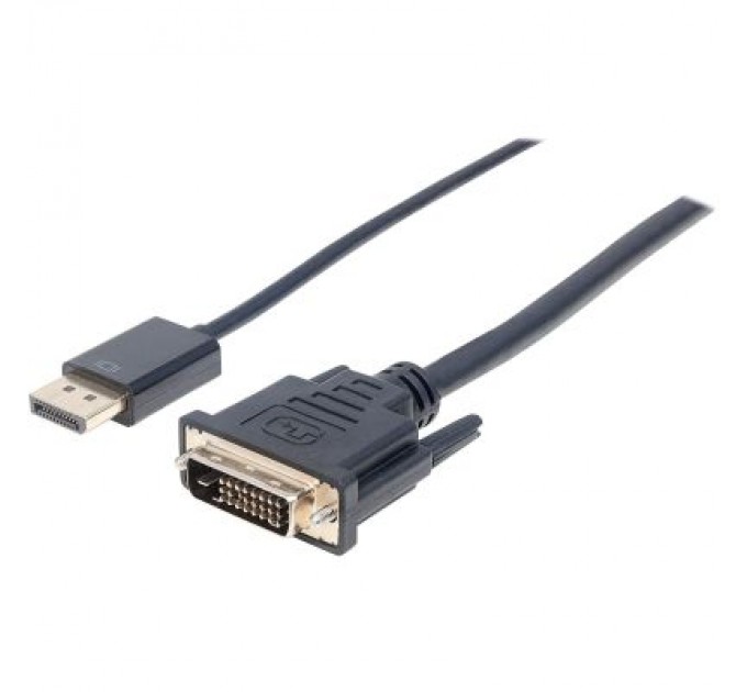 Intracom Кабель мультимедійний DisplayPort M to DVI-D 25 M 3.0m Manhattan Intracom (152136)