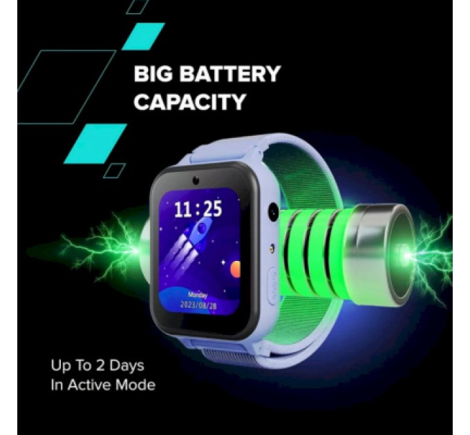 Canyon Смарт-годинник Canyon Alfie KW-37 MP3 Study&Game Blue (CNE-KW37BL)