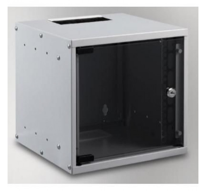 Шафа настінна Mirsan SOHO 6U 10" 306x300, RAL 7035 (MR.SOH06U30DE.02)
