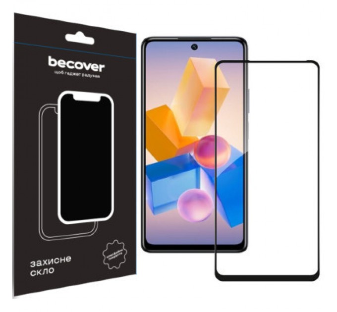 BeCover Скло захисне BeCover Infinix Hot 40 (X6836) Black (711072)