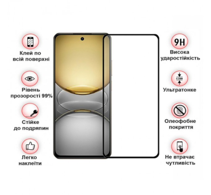 BeCover Скло захисне BeCover Realme C75 Black (713034)