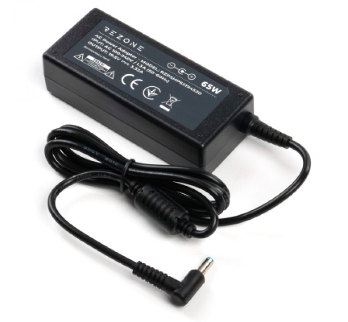 Rezone Блок живлення до ноутбуку Rezone HP 65W 19.5V 3.33А 4.5*3.0 (RZPSHP65194530)