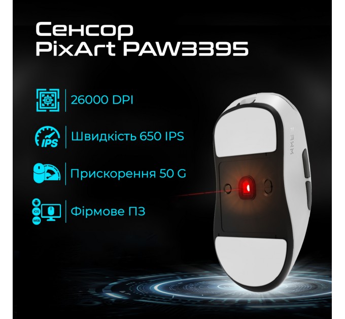 RAWM Миша бездротова RAWM ES21 White