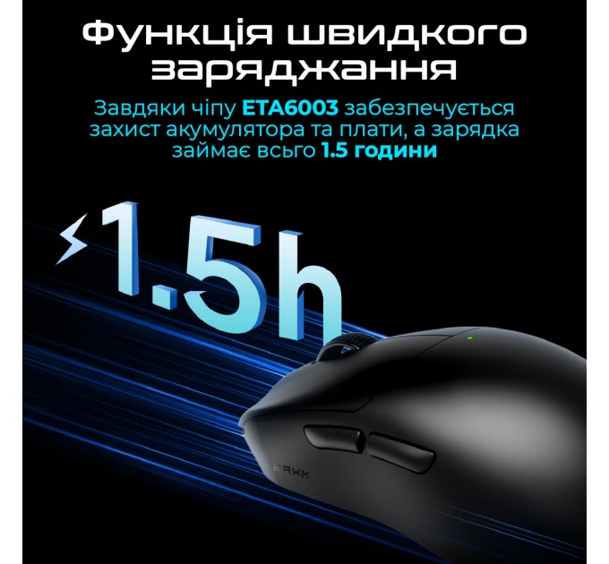 RAWM Миша бездротова RAWM ES21Pro Black