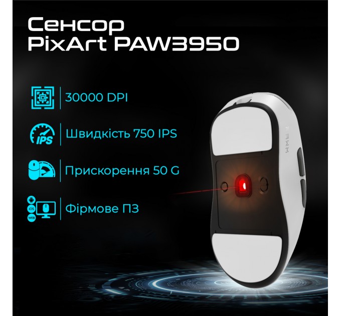 RAWM Миша бездротова RAWM ES21Pro Black