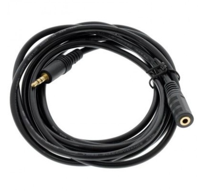 Кабель мультимедійний AUX Audio 3.5mm M/F 5.0m Value (B00344)