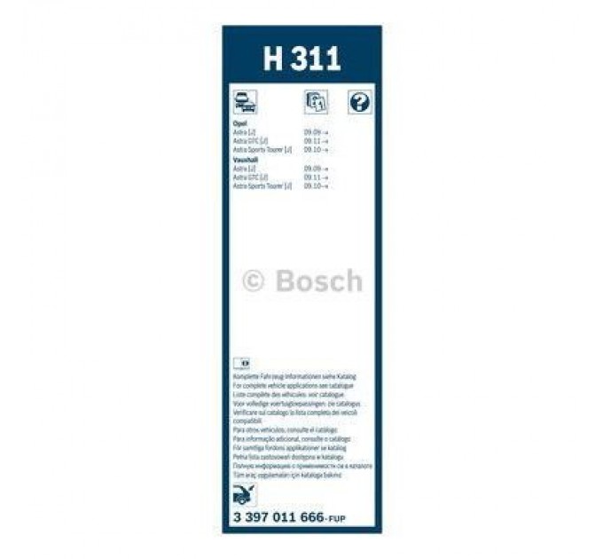 Bosch Щітка склоочисника Bosch 3 397 011 666