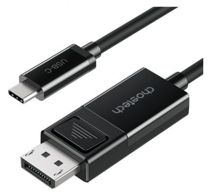 Кабель мультимедійний USB 3.1 Type-C to DisplayPort 1.8m V1.4 Thunderbolt 3 4K60Hz PVC Choetech (XCP-1803)