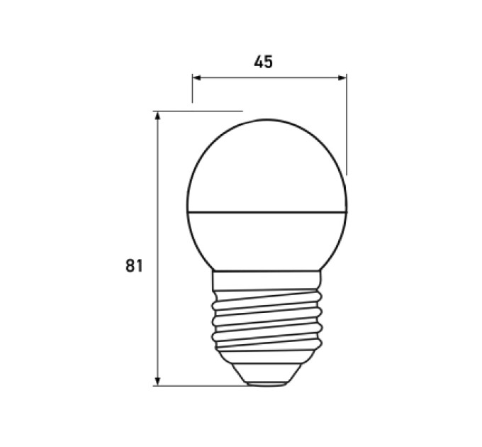 Eurolamp Лампочка Eurolamp LED ECO серия "P" G45 7W 630Lm E27 3000K (LED-G45-07273(P))