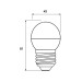 Eurolamp Лампочка Eurolamp LED ECO серия "P" G45 7W 630Lm E27 3000K (LED-G45-07273(P))