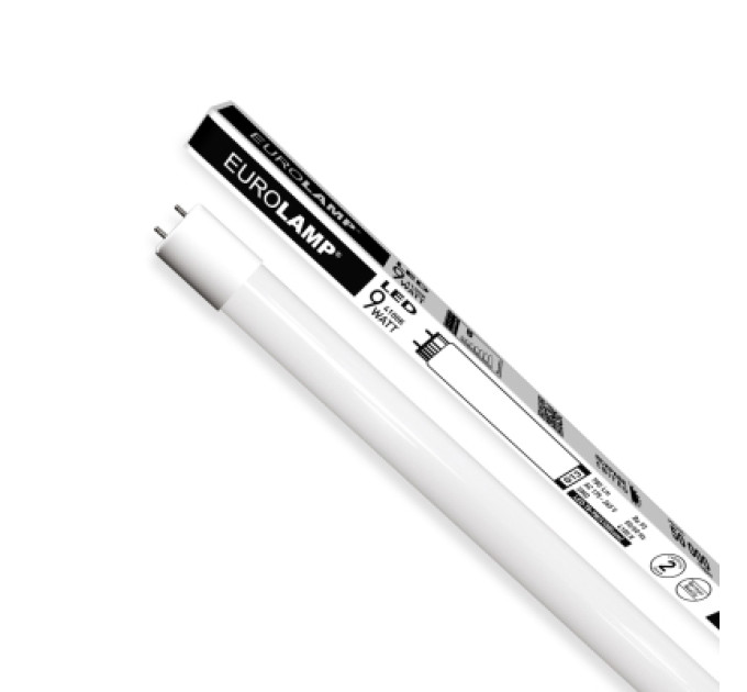Eurolamp Лампочка Eurolamp Линейная светодиодная лампа EUROLAMP стекло 9W G13 (T8) 4000K 220V (LED-T8-9W/4000(скло))